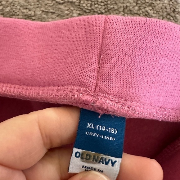 Girls Old Navy fleece leggings yxl 14/16 - Picture 3 of 3